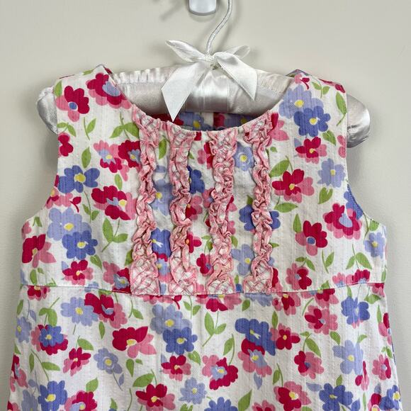 B. Lulu Floral Shift Dress 4T - Picture 2 of 7
